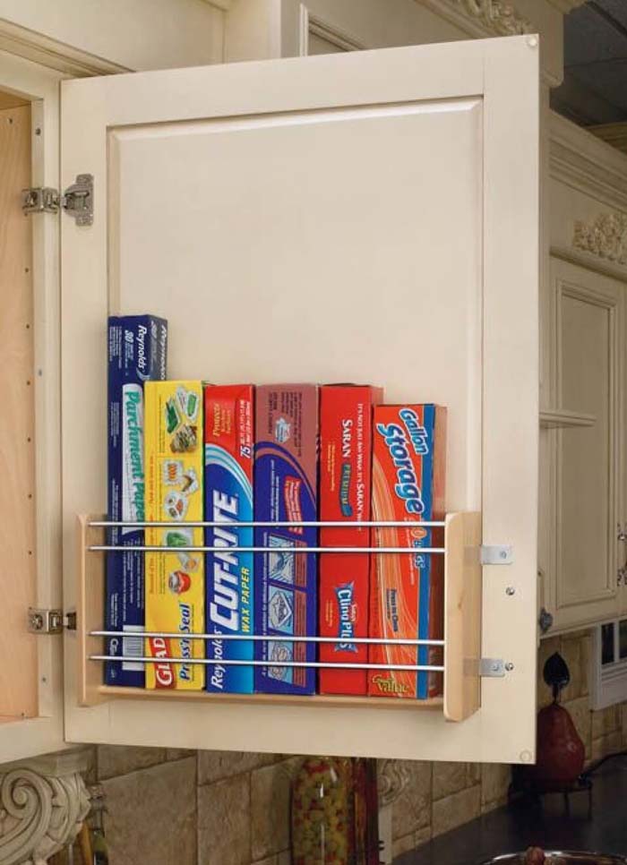 Door Attachment for Food Storage Necessities #smallkitchen #storage #organization #decorhomeideas