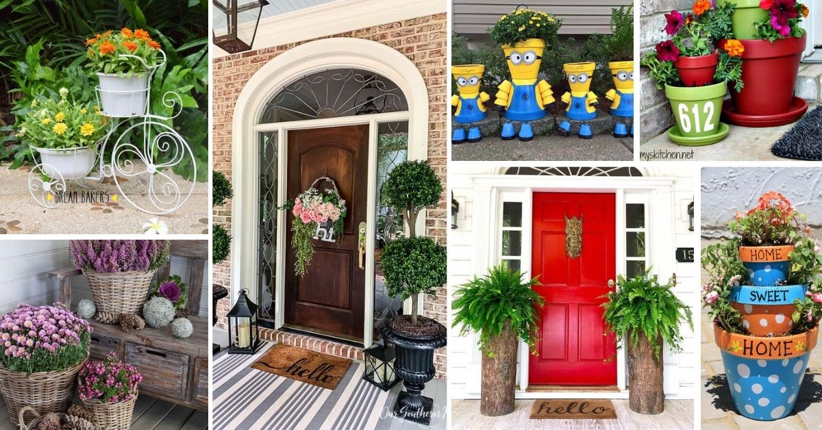 Front Door Flower Pots Ideas