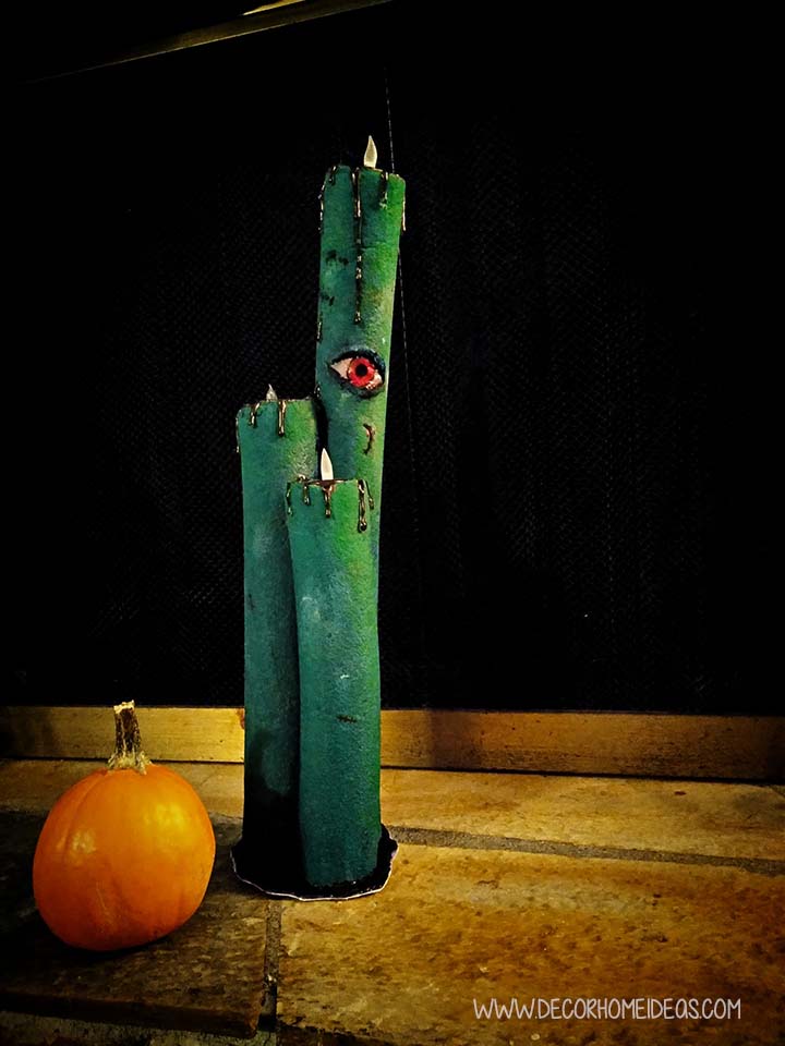 Green Pool Noodles Halloween Decoration