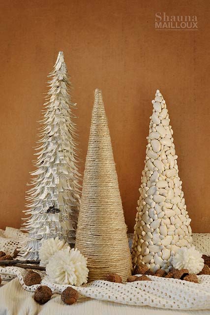 Handmade Christmas Trees #Christmas #tree #crafts #decorhomeideas