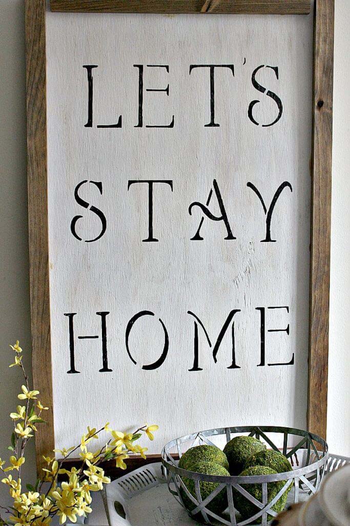 How To Make A DIY Farmhouse Sign #diy #wood #crafts #decorhomeideas