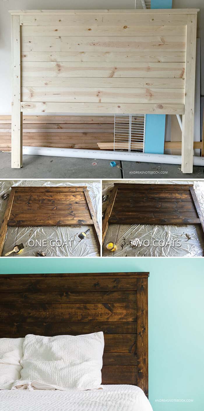 How to Make a DIY Rustic Headboard #diy #wood #crafts #decorhomeideas