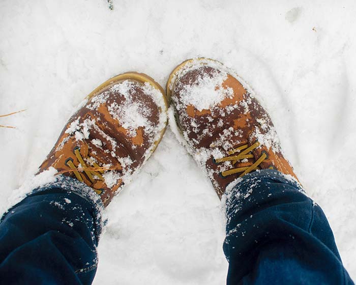 Shoes In Snow