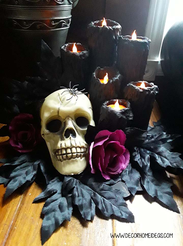 Skull And Rose Halloween Decor Pool Noodles