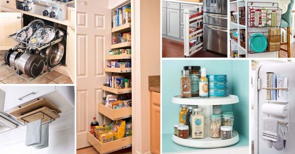 62 Best Small Kitchen Storage, Small Kitchen Storage Ideas Without Cabinets