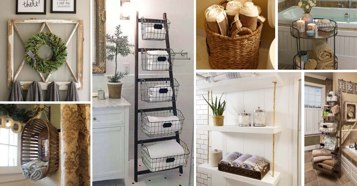 Space Saving Towel Storage Ideas Bathroom