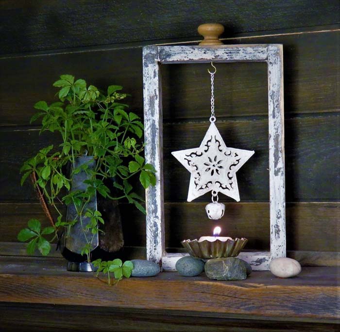 Tart Tin Tea Light and Fretwork Star #Christmas #dollarstore #diy #decorhomeideas