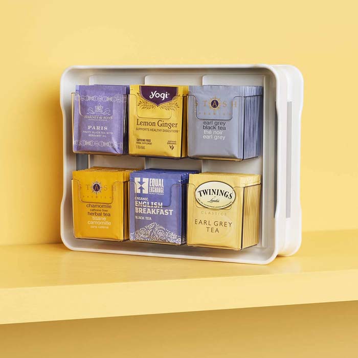 Tea Bag Holder and Display Case #smallkitchen #storage #organization #decorhomeideas