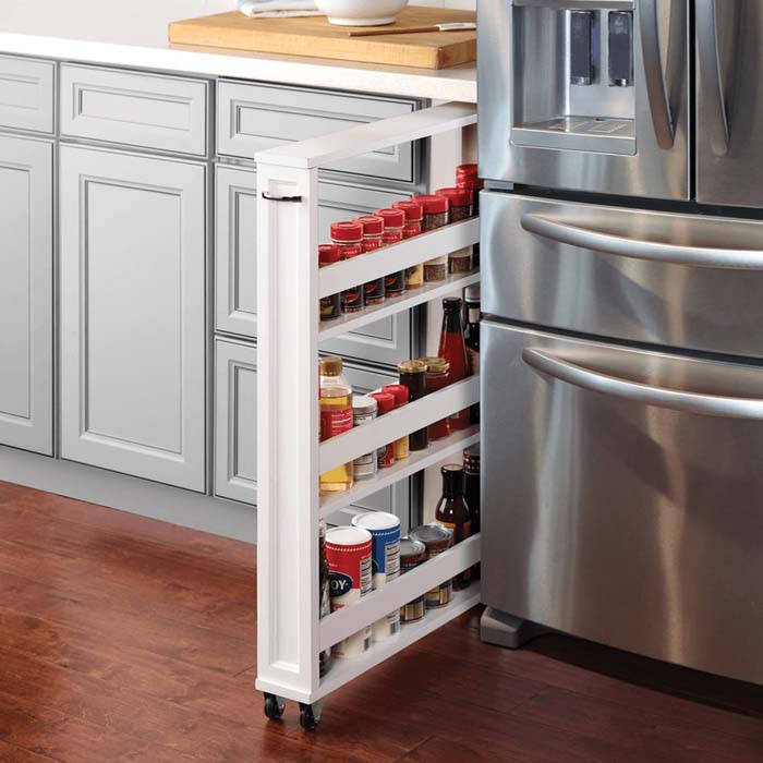 The Tight Space Kitchen Pantry #smallkitchen #storage #organization #decorhomeideas