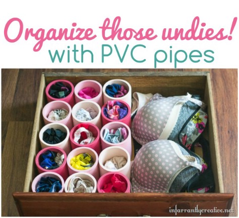 Organize Underwear In Pvc Pipes #organization #storage #home #decorhomeideas