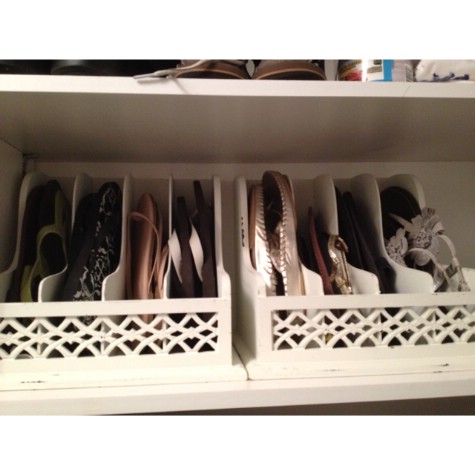 Use A Letter Organizer For Your Flip Flops And Sandals #organization #storage #home #decorhomeideas