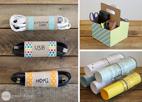 Put Your Cords Inside Toilet Paper Tubes #organization #storage #home #decorhomeideas