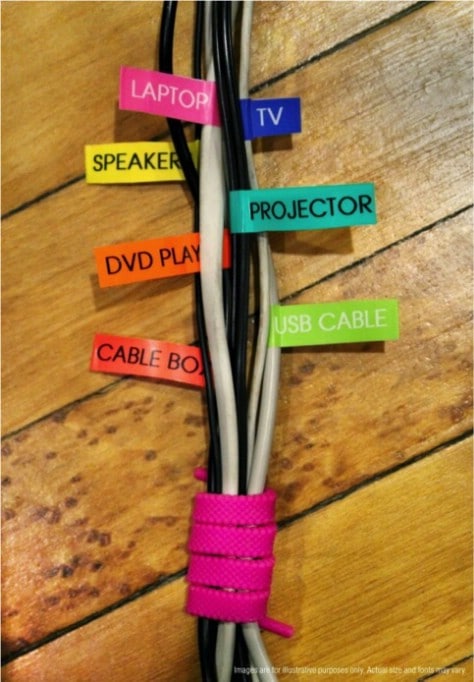 Label Your Cords #organization #storage #home #decorhomeideas