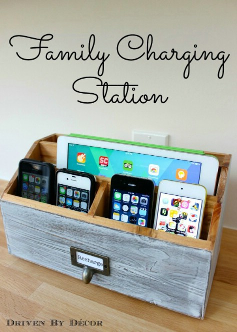 Create A Family Charging Station #organization #storage #home #decorhomeideas