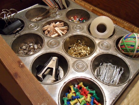 Use An Old Muffin Tin #organization #storage #home #decorhomeideas