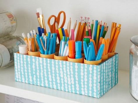 Use A Shoe Box And Toilet Paper Rolls #organization #storage #home #decorhomeideas