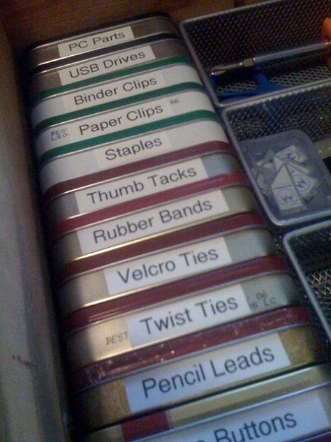 Organize Your Supplies Into Altoids Tins #organization #storage #home #decorhomeideas