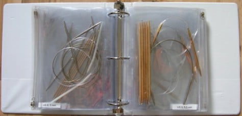 Store Knitting Needles In A Binder #organization #storage #home #decorhomeideas