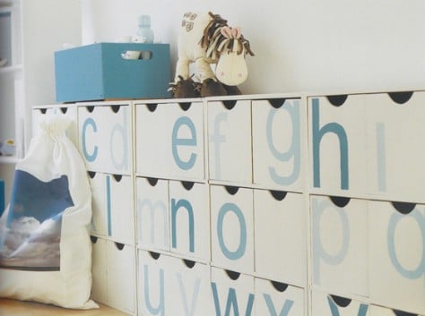 Label Cubbies Or Bins With Letters So Children Can Learn #organization #storage #home #decorhomeideas