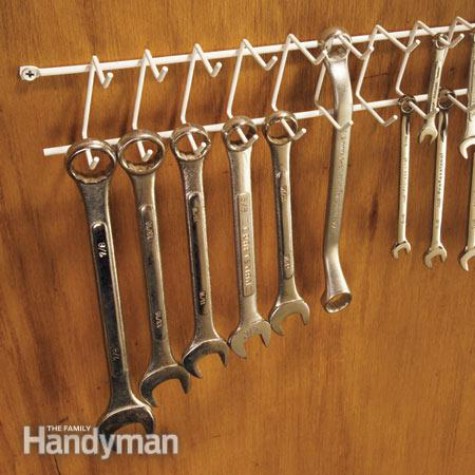 Use A Belt Rack For Your Wrenches #organization #storage #home #decorhomeideas