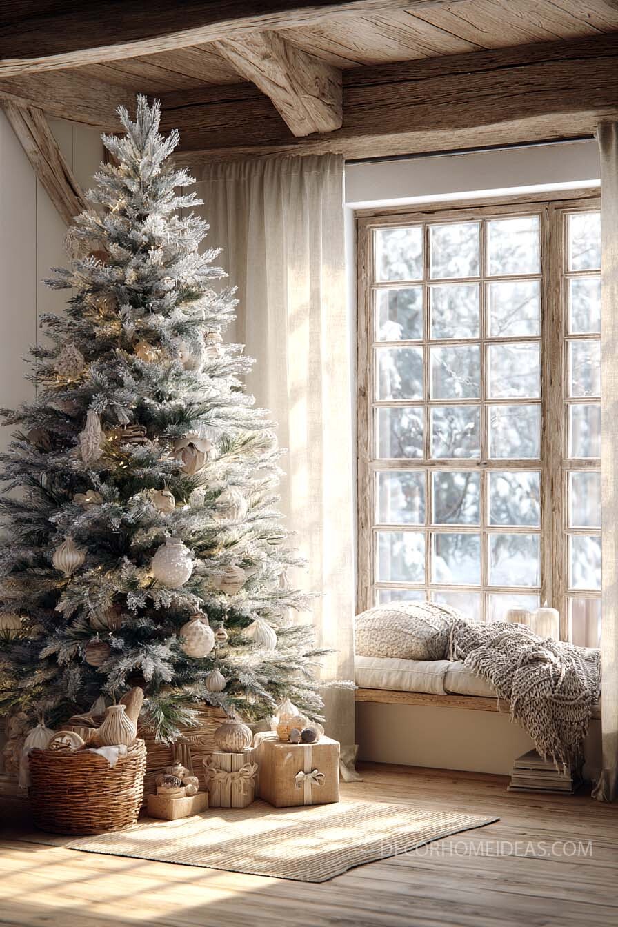 Simple Rustic Christmas Tree Look