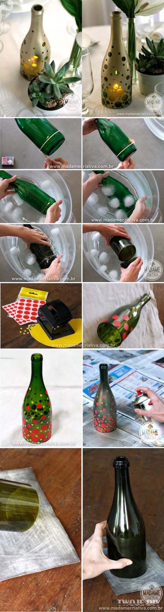 A Light in the Darkness #winebottle #crafts #repurpose #decorhomeideas