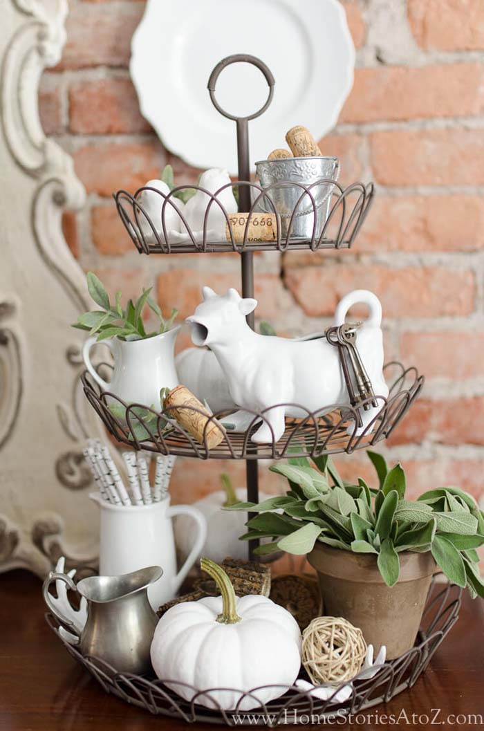 A Wire Tidbit Tray Full of Whimsy #farmhouse #furniture #decorhomeideas