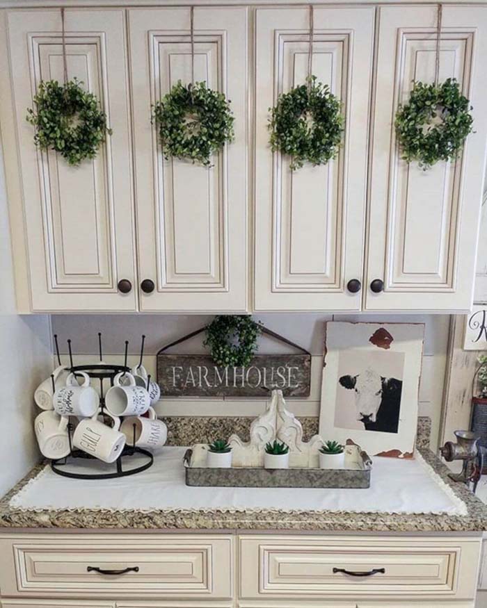 A Wreath on Every Door #farmhouse #furniture #decorhomeideas