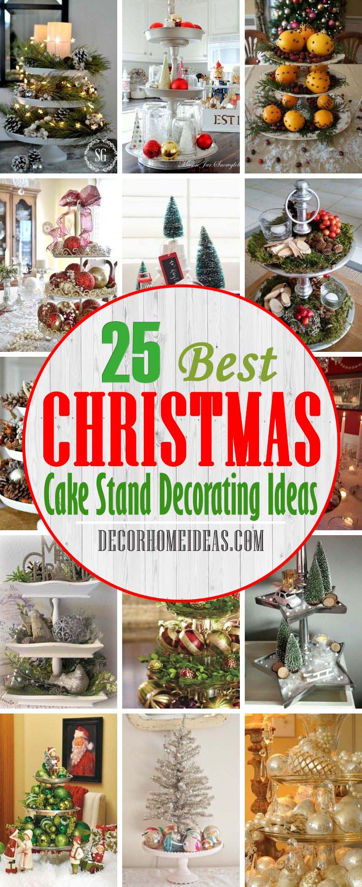 Best Christmas Cake Stand Decorating Ideas. One of the key attractions of the Christmas celebrations is the cake and their embellishments. To make your Christmas cake look amazing, following Christmas cake stand designs can be attempted. #decorhomeideas