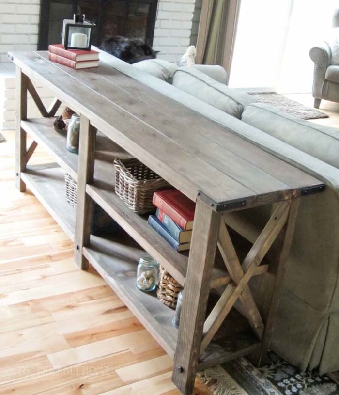 Blue Smoke Beachfront Sofa Table #sofatable #decorhomeideas