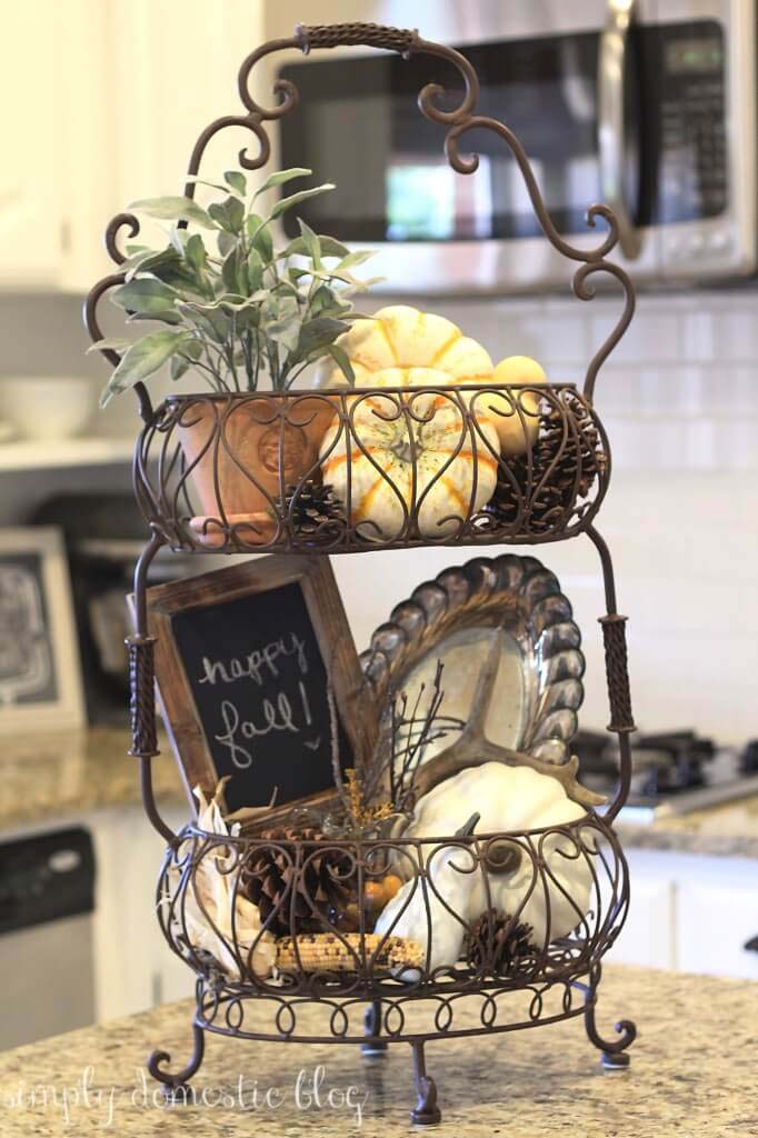 Cafe Style Wire Display Basket #frenchcountry #decor #decorhomeideas