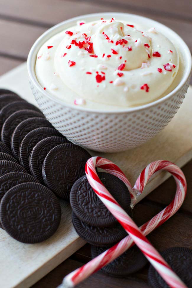 Candy Cane Cheesecake Dip #Christmas #dips #decorhomeideas