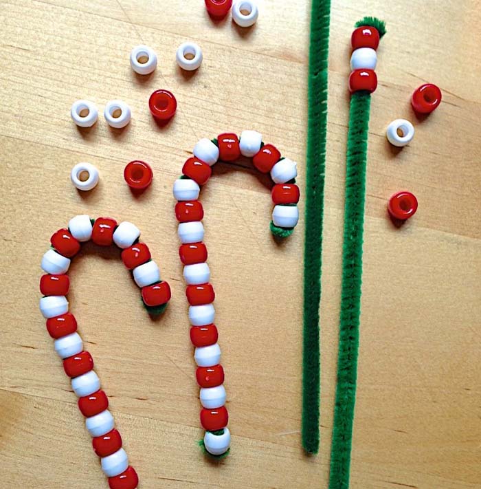 Candy Cane Ornaments #Christmas #ornaments #kids #diy #decorhomeideas