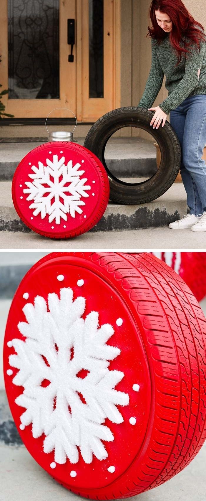 Christmas Tire Ornaments