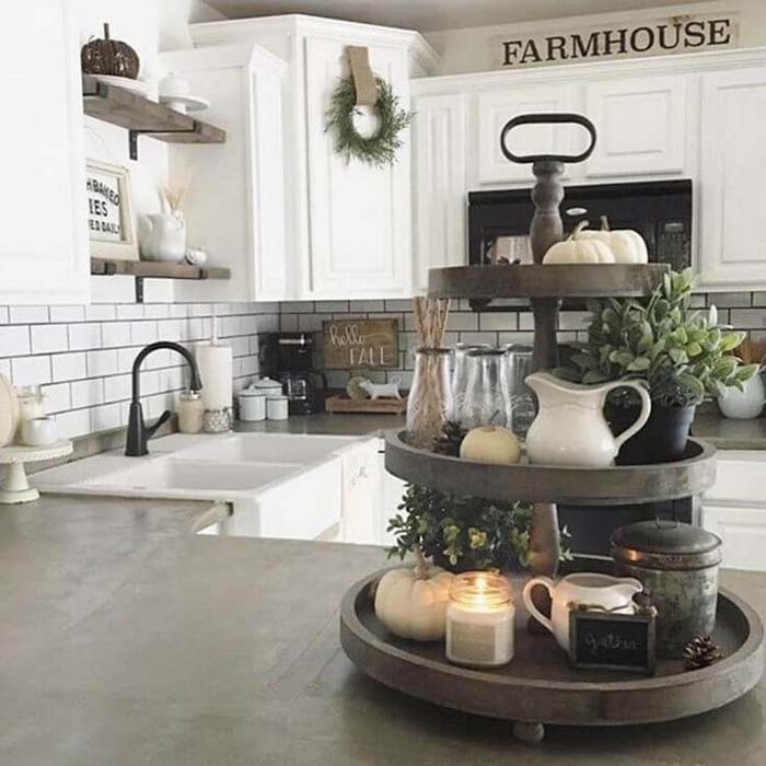 Convenient Tiered Kitchen Conversation Piece #farmhouse #furniture #decorhomeideas