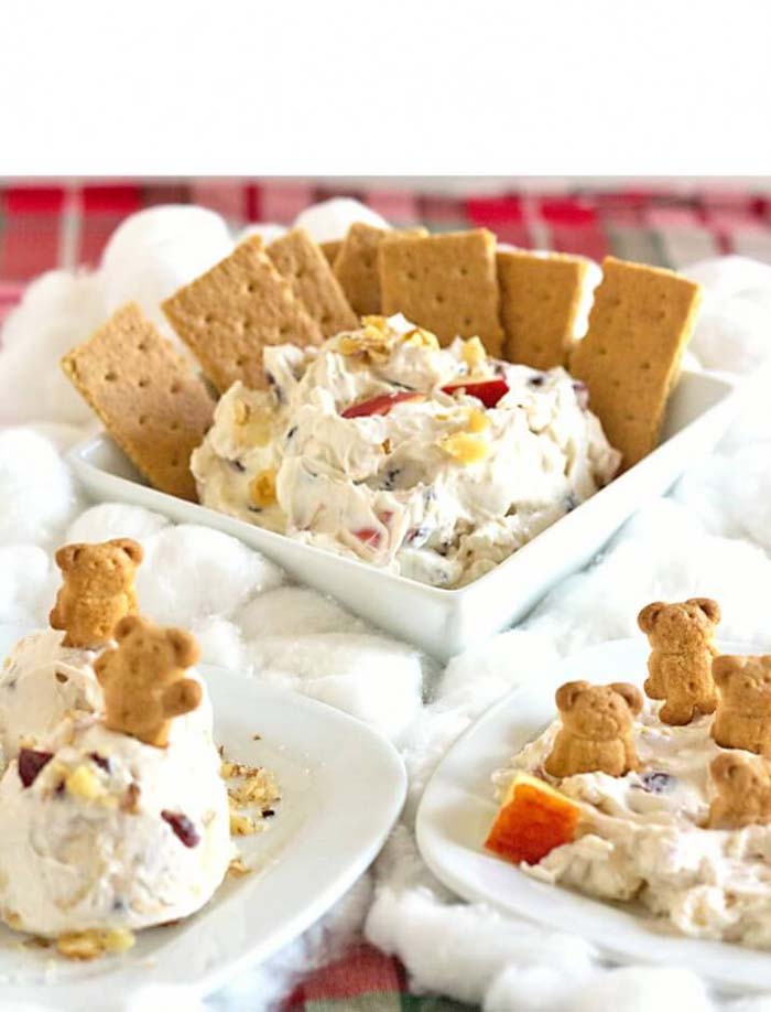 Cranberry Walnut Cinnamon Cream Cheese Dip #Christmas #dips #decorhomeideas