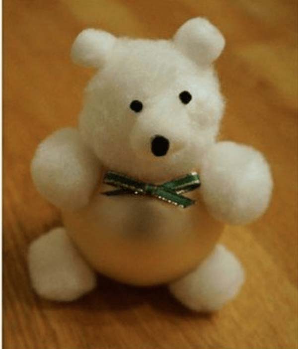 Cute Bear Ornament #Christmas #ornaments #kids #diy #decorhomeideas