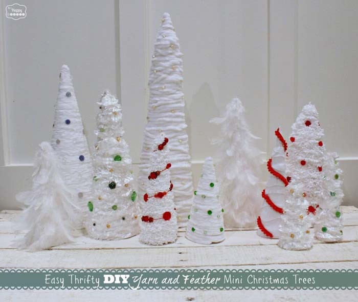 Easy 10-Cent DIY Christmas Trees #Christmas #Christmastree #decorhomeideas