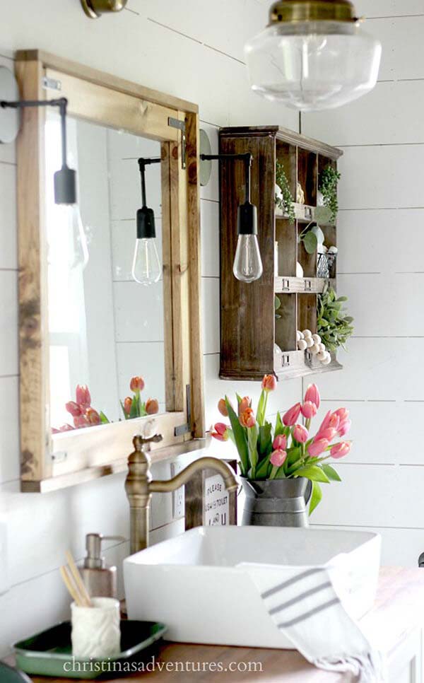 Farmhouse Kitchen Sink, Schoolhouse Lighting #farmhouse #furniture #decorhomeideas