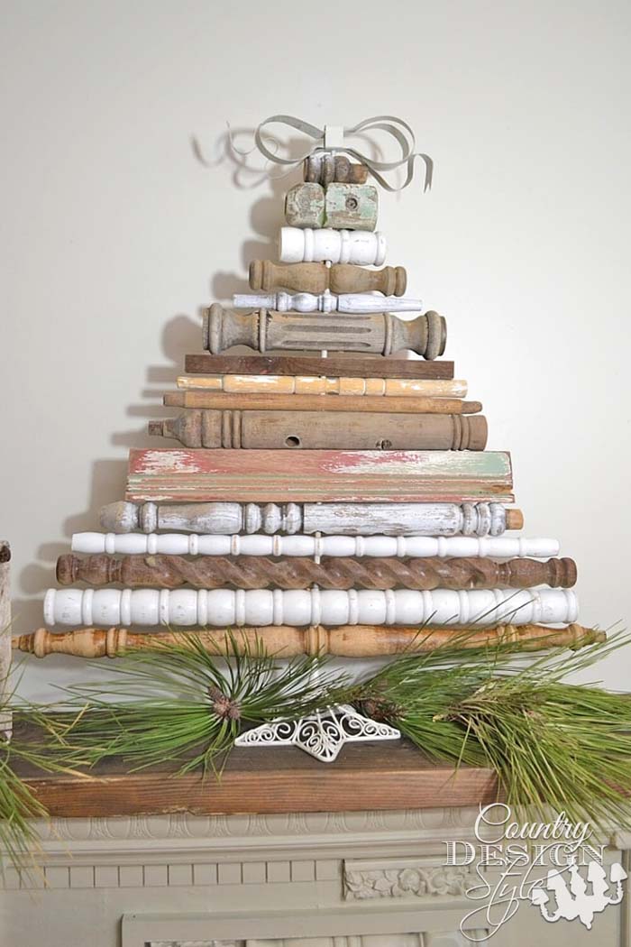For A Truly Rustic Holiday Home Decor #Christmas #Christmastree #decorhomeideas