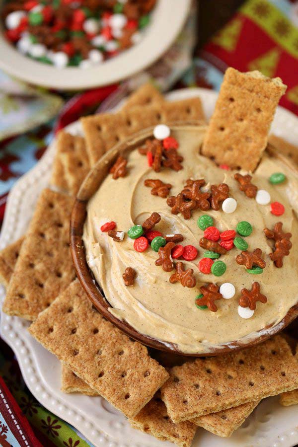Gingerbread Cheesecake Dip #Christmas #dips #decorhomeideas