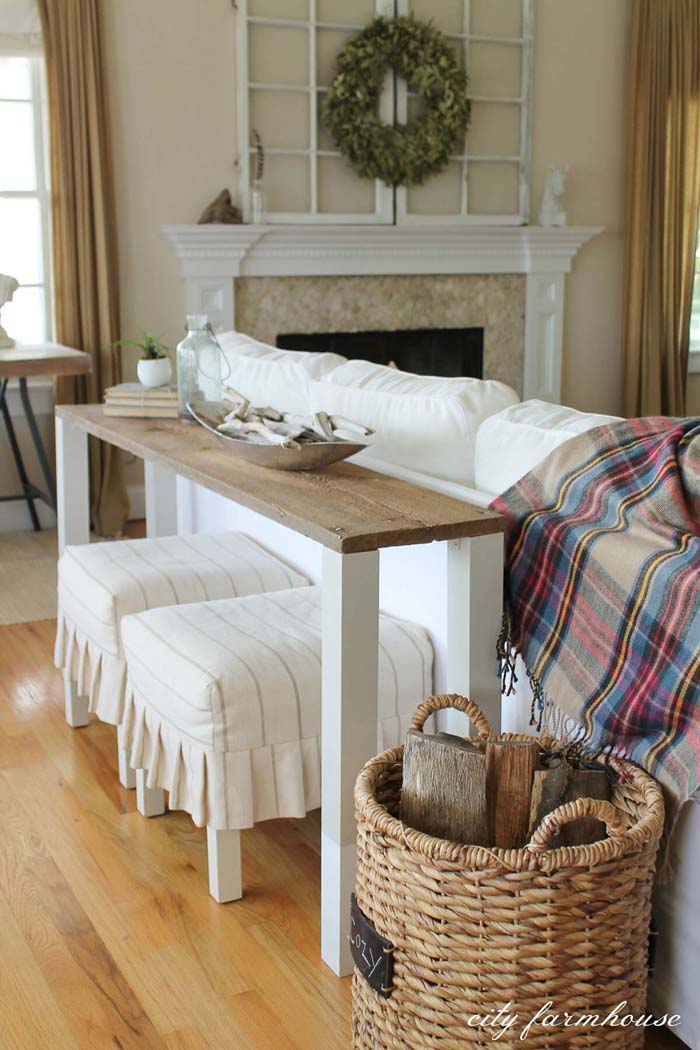 Hampton Simplicity Sofa Table #sofatable #decorhomeideas