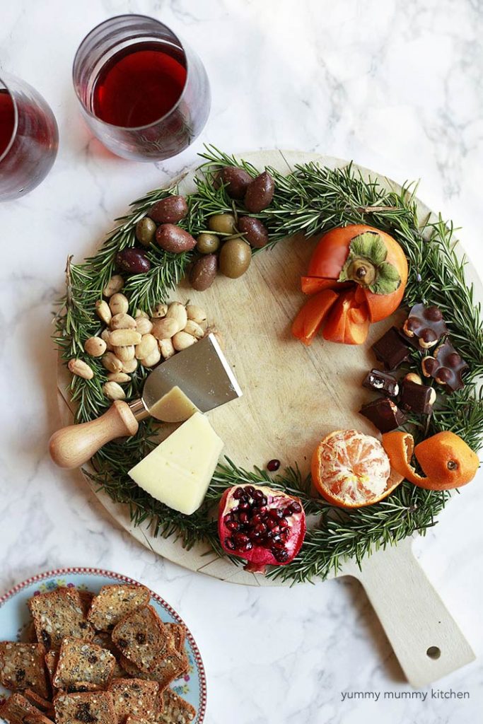 Holiday Wreath Cheese Platter