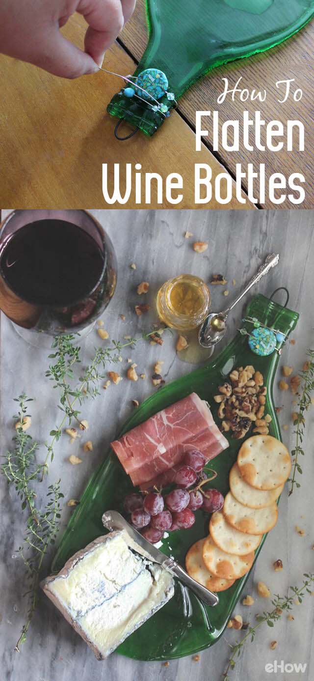 How to Flatten Wine Bottles #winebottle #crafts #repurpose #decorhomeideas