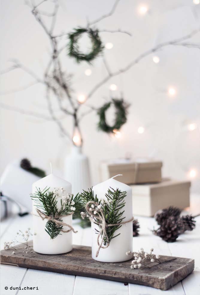 Leafy Branches for Decor #Christmas #minimalist #decor #decorhomeideas