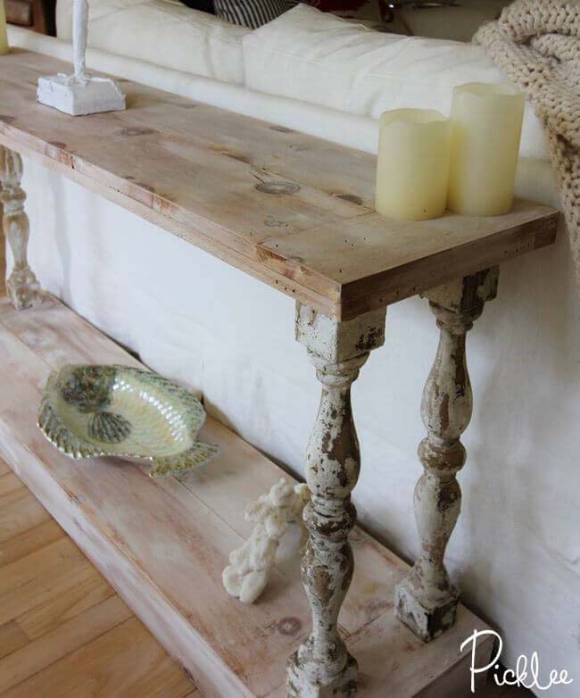 Melville Estate Style Sofa Table #sofatable #decorhomeideas