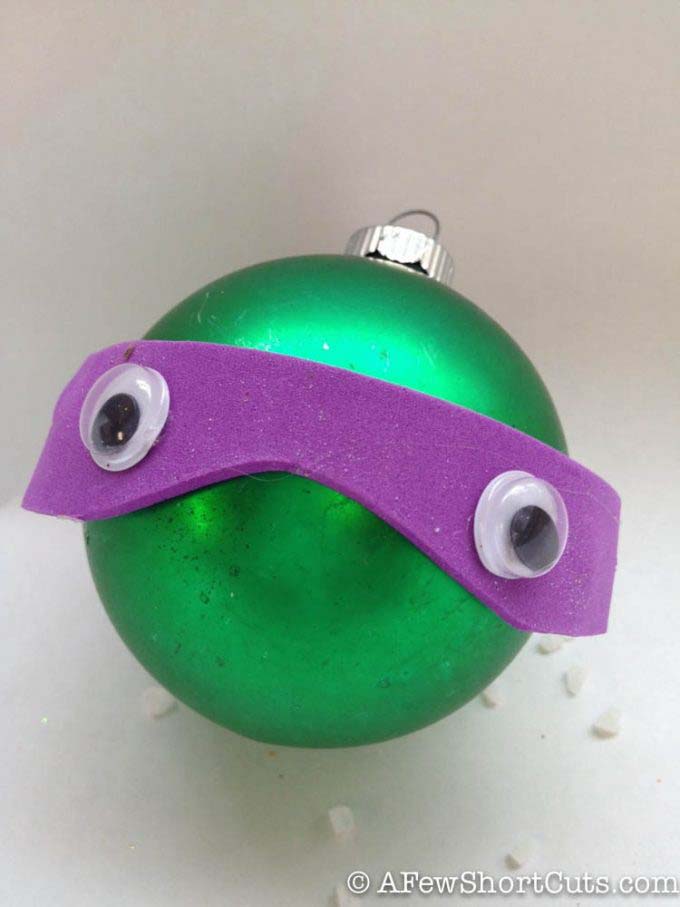 Ninja Turtle Ornament #Christmas #ornaments #kids #diy #decorhomeideas