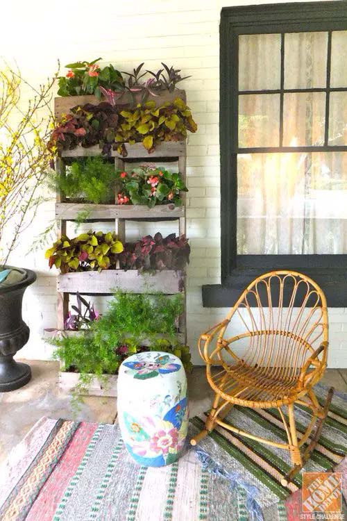 Patio Plant Stand #verticalgarden #homedecor #decorhomeideas