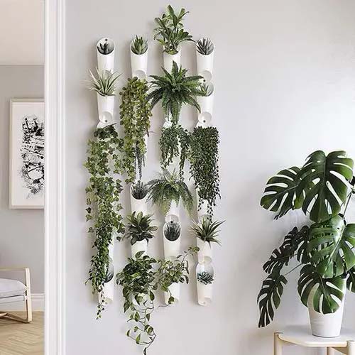 Plastic Hanging Planters #verticalgarden #homedecor #decorhomeideas