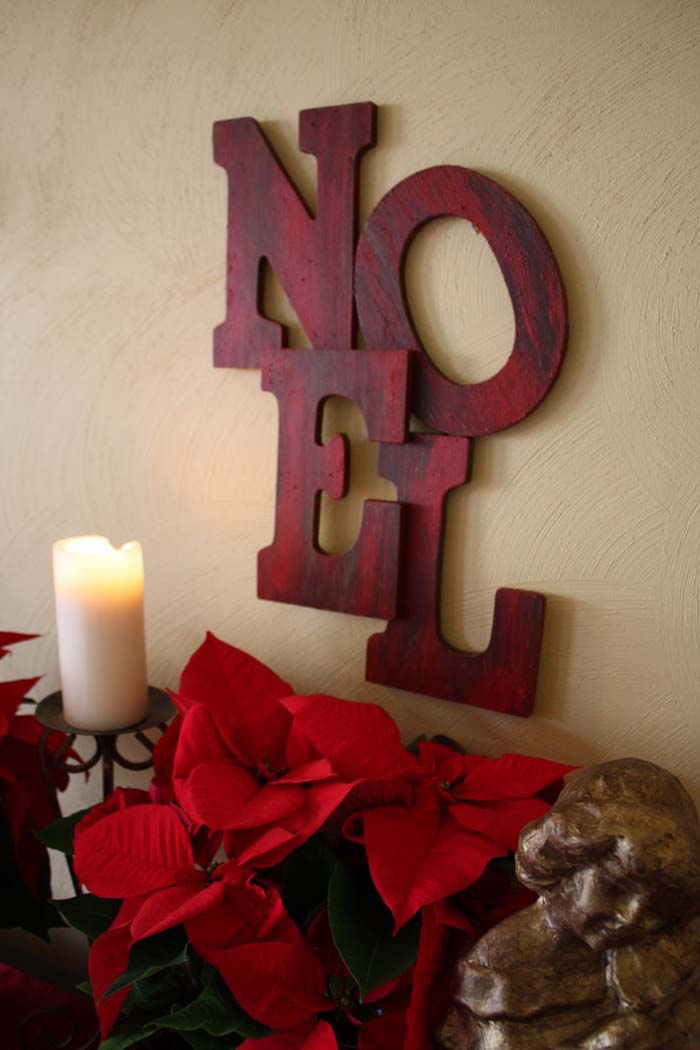 Pottery Barn Inspired Noel Sign #Christmas #walldecor #diy #decorhomeideas